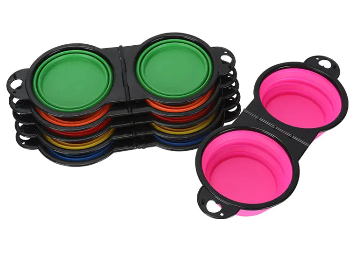 Bol Pliant Silicone Chien - Portable Voyage Extérieur
