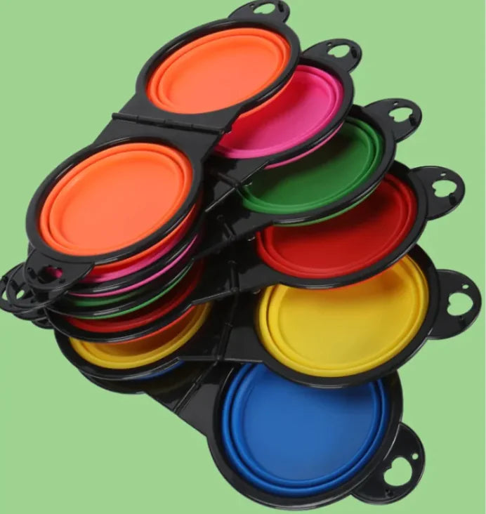 Bol Pliant Silicone Chien - Portable Voyage Extérieur
