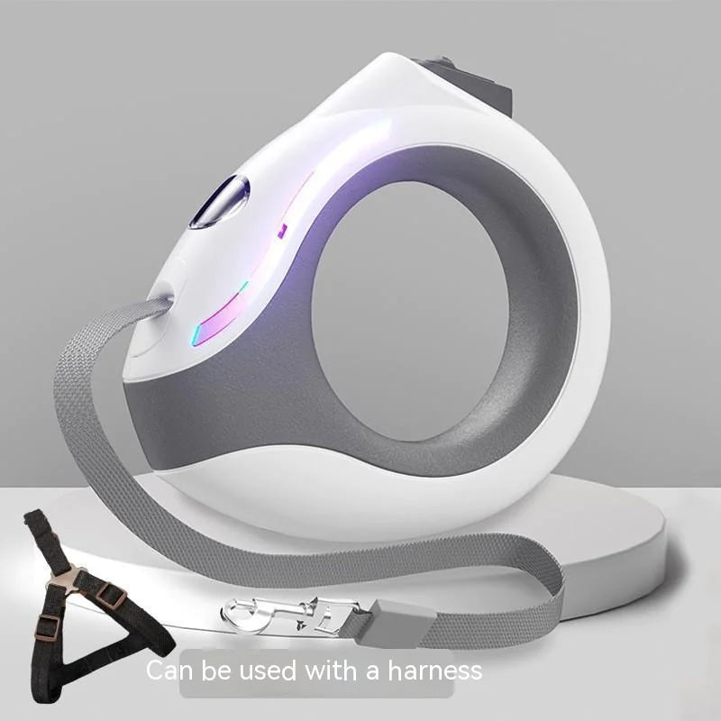 Laisse Rétractable LED pour Chien - Sécurité Nocturne
