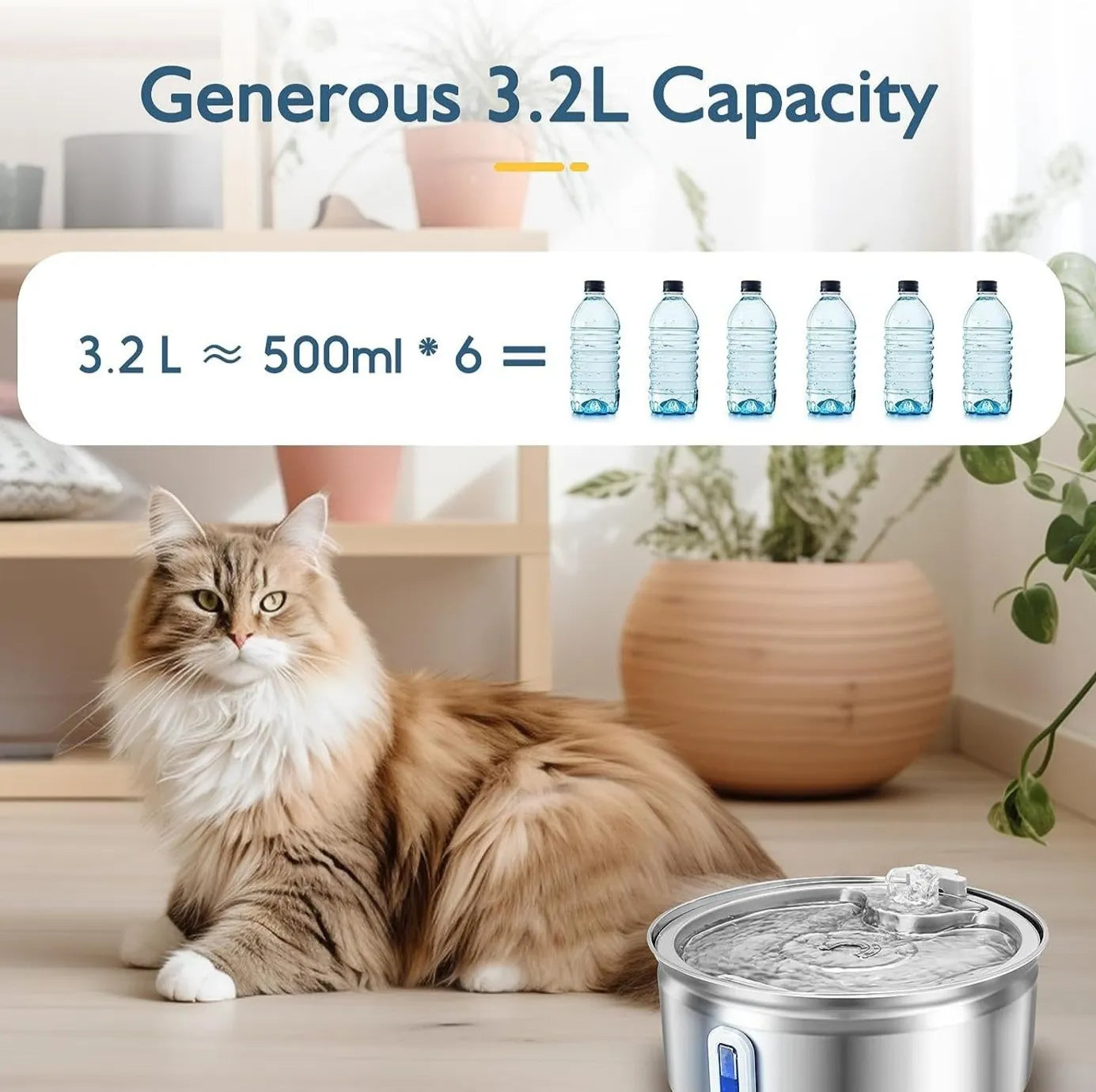 Distributeur d'Eau Animaux Robinet Inox - Hydratation Premium