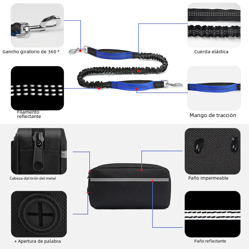 Sac de Taille pour Course avec Laisse pour Animaux de Compagnie sur Amazon